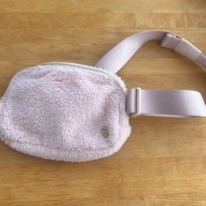 Lululemon fleece pink belt bag